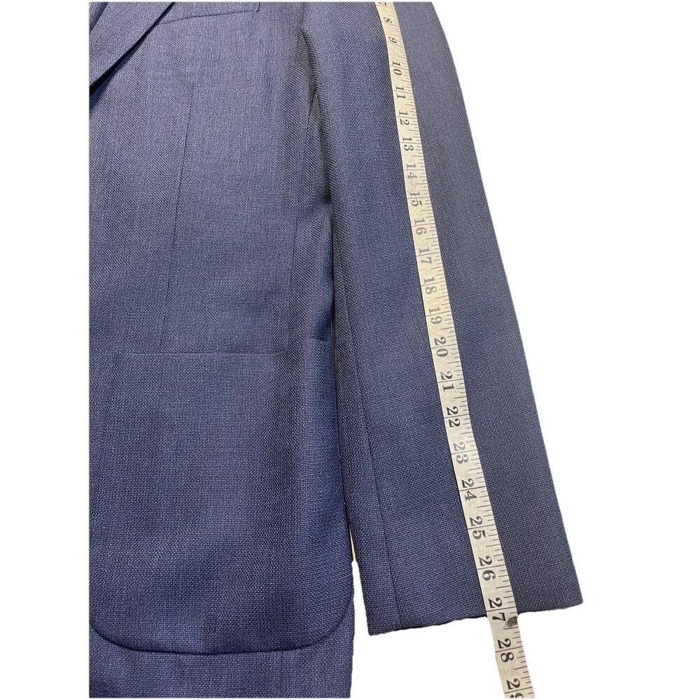 NEW Bonobos Jetsetter Sz 46L Slim Fit Italian Marzotto Wool Blazer Navy Blue - Picture 14 of 15